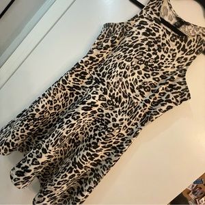 Leopard skater dress